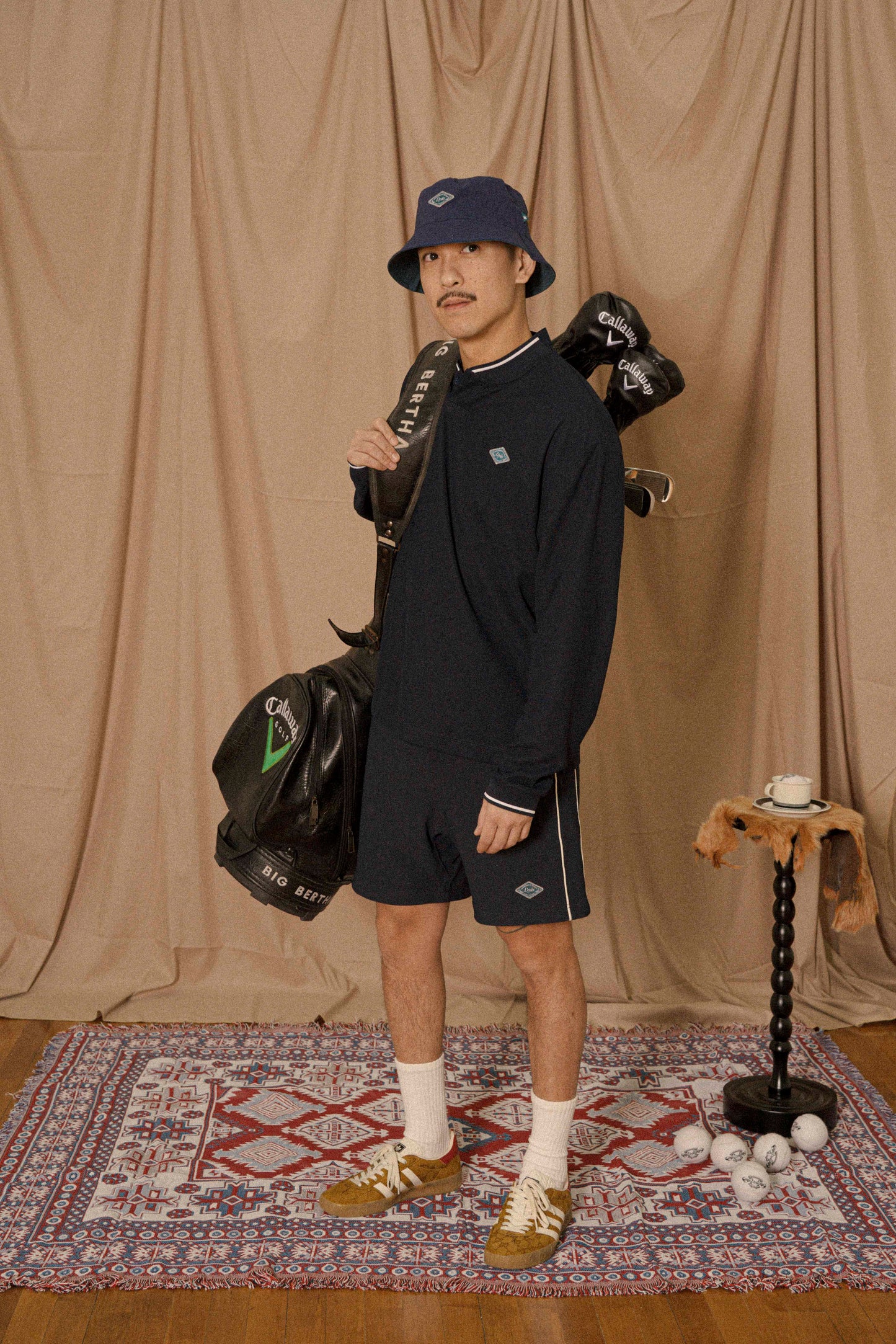 Stand Collar Polo Shirt