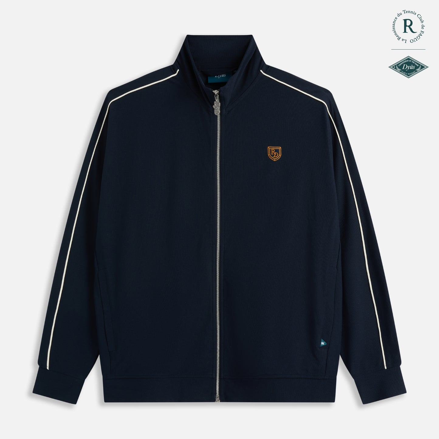 Embroidery Knit Track Top