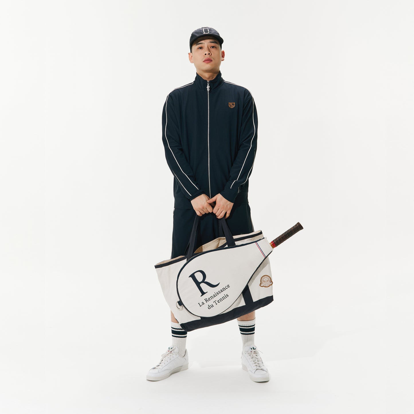 Embroidery Knit Track Top