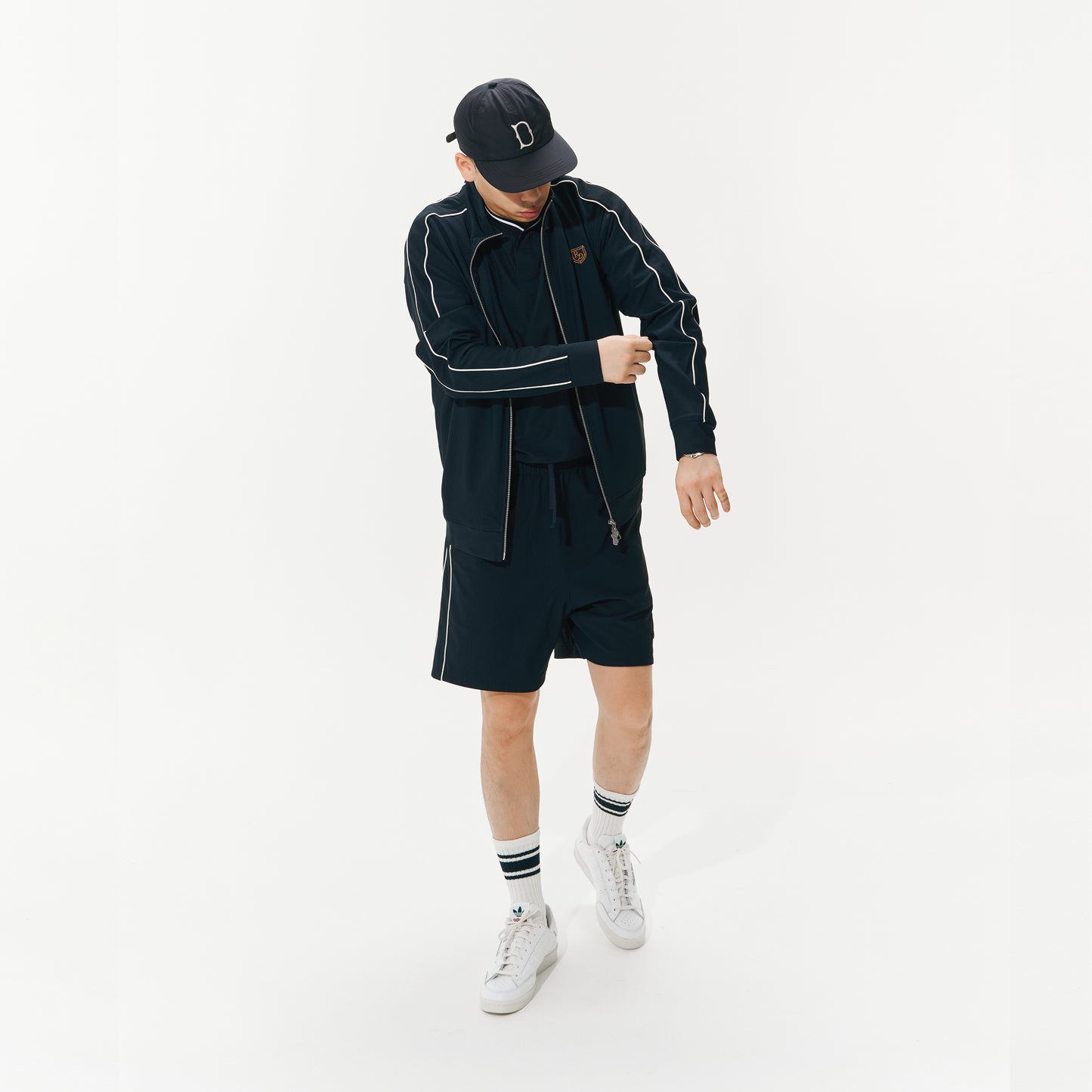 Embroidery Knit Track Top