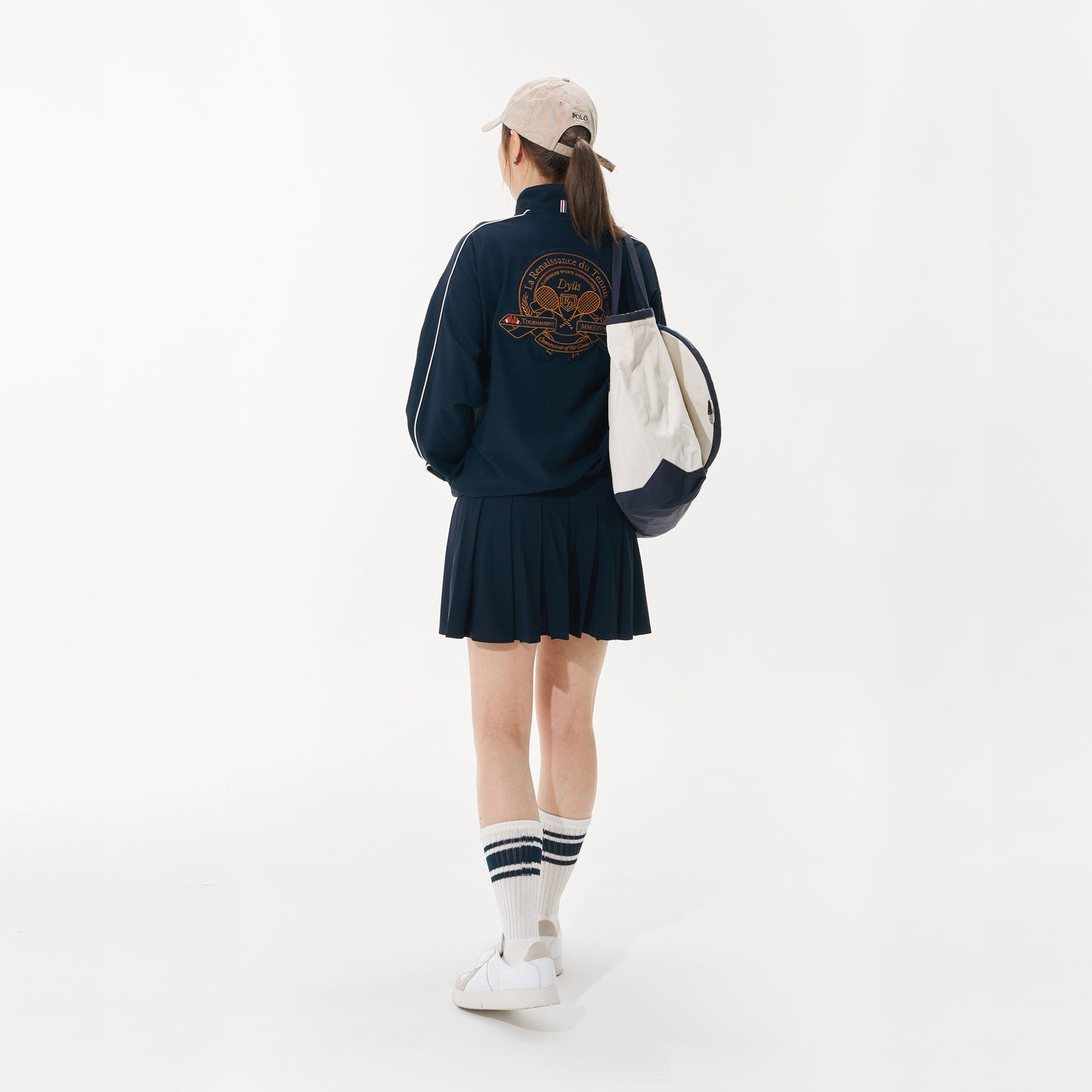 Embroidery Knit Track Top