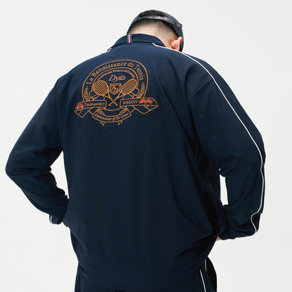 Embroidery Knit Track Top