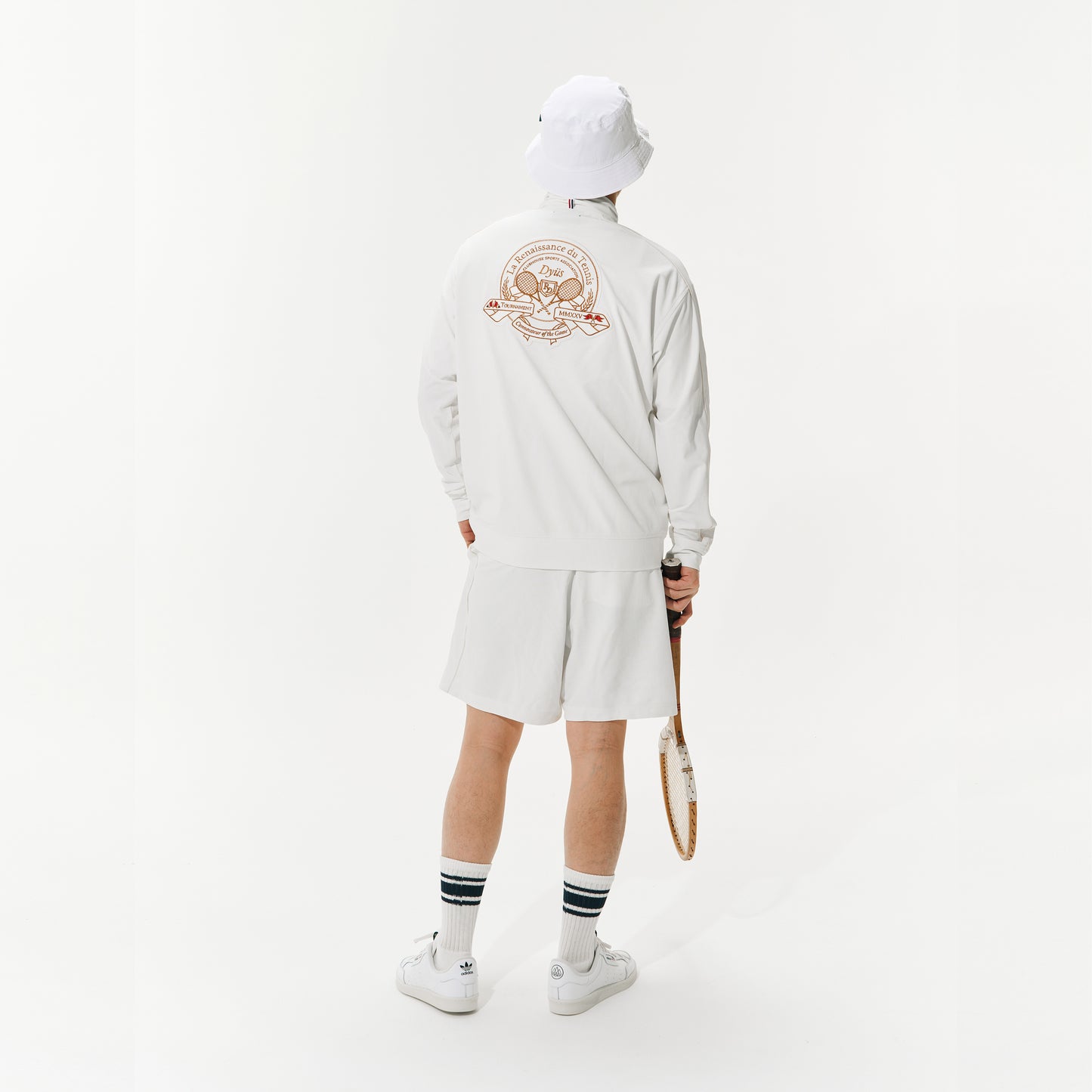 Embroidery Knit Track Top