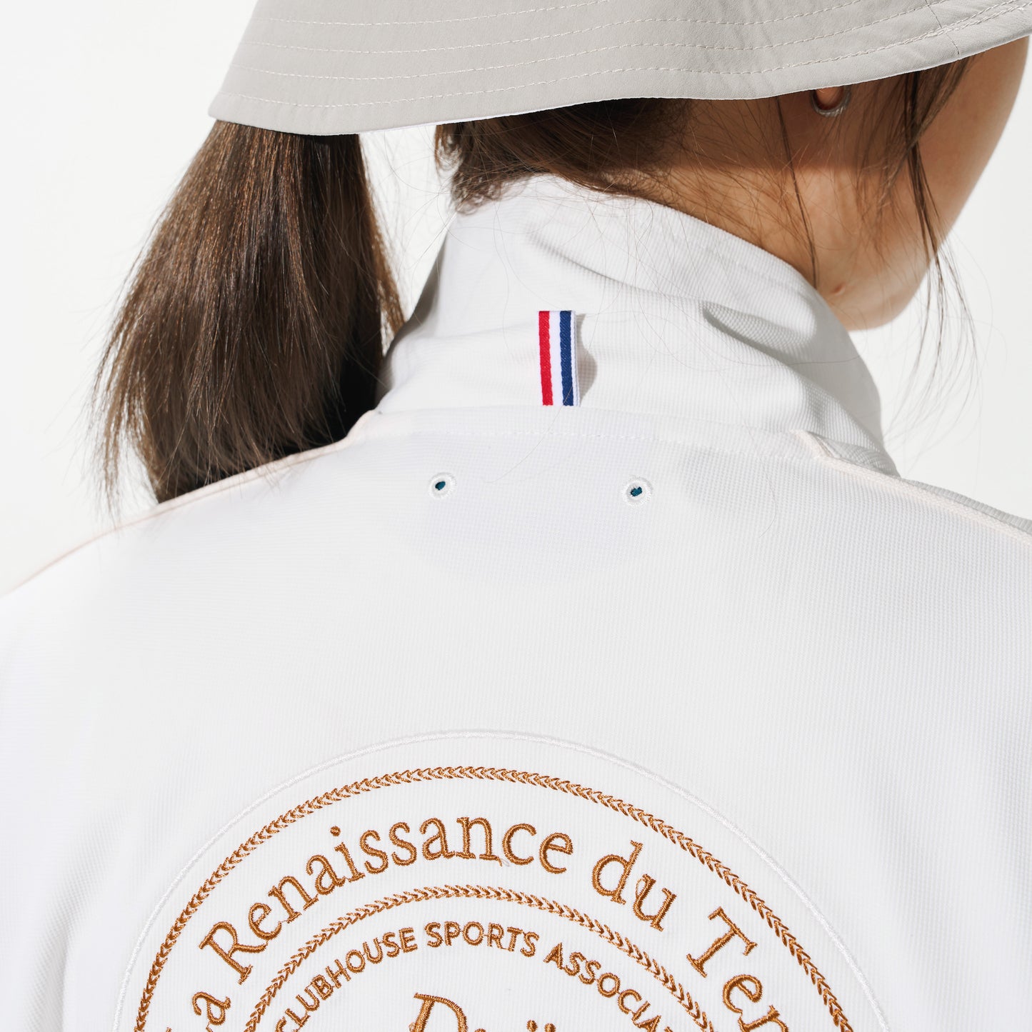 Embroidery Knit Track Top
